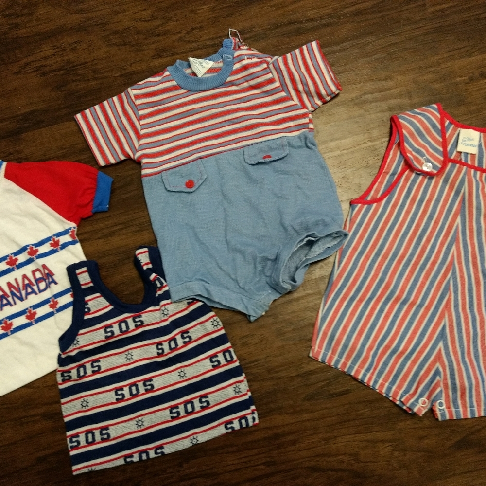 Vintage baby clothes, assorted